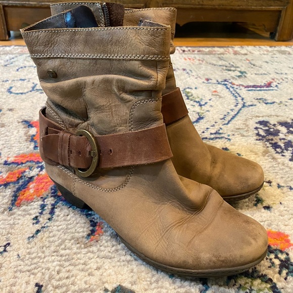 Brown Leather Pikolonos Ankle Boots Size 36 - Picture 1 of 3